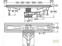 Duschrinne Visign Grundkörper 100