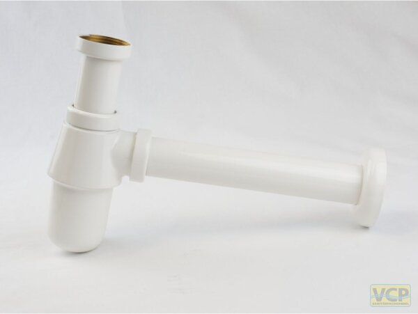 Flaschen-Siphon 5/4" reinweiß=RAL 9010