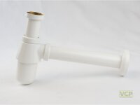 Flaschen-Siphon 5/4" reinweiß=RAL 9010