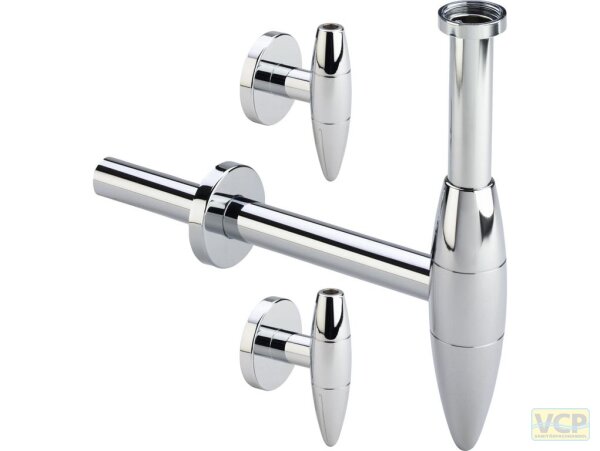 Eleganta WT.Siphon 5/4" chrom Set 3