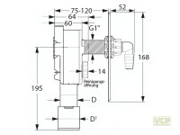 Unterputz-Geräte-Siphon "OHA 4000"...