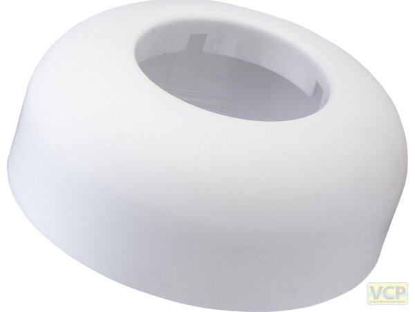 Rosette für Spültischsiphon DN40 Ø80 H35 weiß