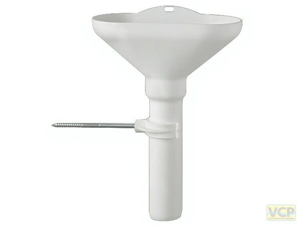 Trichter 40 x 245 mm mit Verstellrohr und Halterung