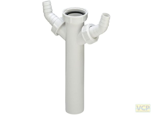 Verstellrohr 6/4" x 200mm DN40 mit 2x Geräteanschluss Viega