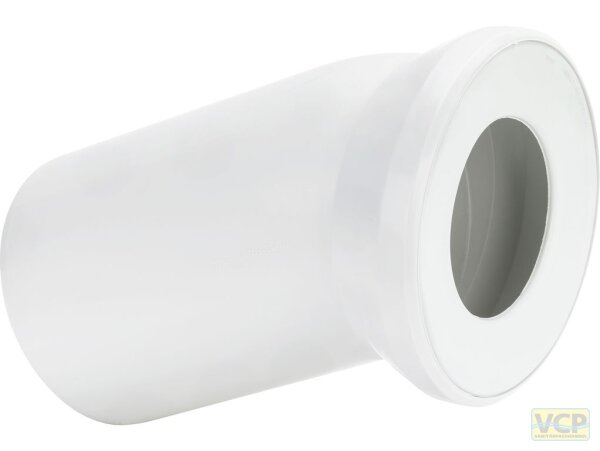 WC-Anschlussbogen 22,5° - 110 x 150 mm