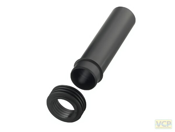 PE-Wand-WC-Einlaufrohr 55x300 mit Dichtung