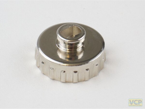 Kappe für KFE Kugelhahn, Messin verchromt, 3/4"