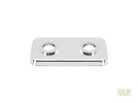 Heizkörper-Doppelrosette 15 mm chrom Rohrabstand 50 mm