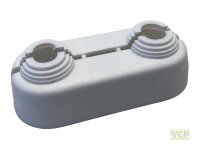 Heizkörper-Doppelrosette 10 - 18 mm weiß 84 x...