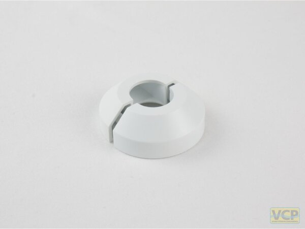 Einzelrosette "München" Verkehrsweiß Ø18mm