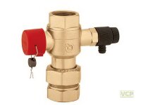 Kappenventil 1" Caleffi 5580 mit Entleerung