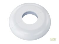 Einzelrosette "Mailand" Verkehrsweiß...