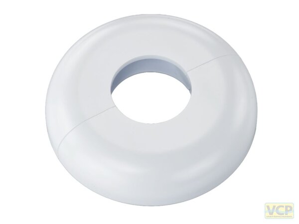 Einzelrosette "Mailand" Verkehrsweiß Ø21,7mm