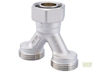 Y-Stück mit 2 x Eurokonus 3/4"...