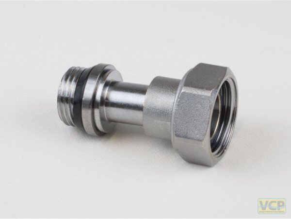 Ausgleichstülle 1/2" mit Ü-Mutter 34-50 mm Messing chrom