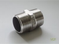 Doppelnippel Edelstahl 3/8"