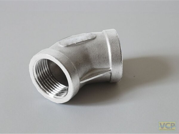 Winkel Edelstahl 45° 1/2" Ig