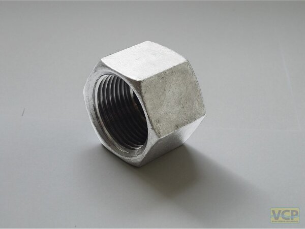 Kappe Edelstahl mit Sechskant 5/4"