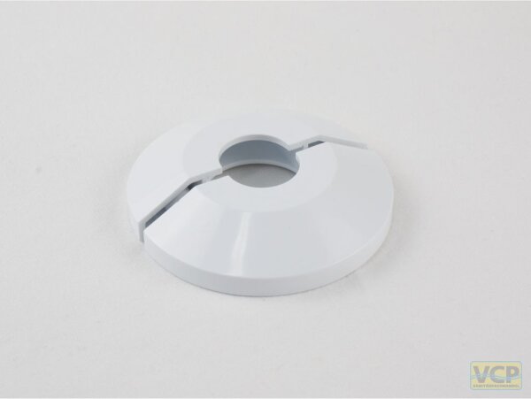 Einzelrosette "Stockholm" Verkehrsweiß Ø19mm