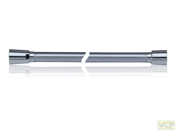 Ramoeasy-Brauseschlauch 1/2" Konus x 1/2" Drehkonus x 1,25m silber