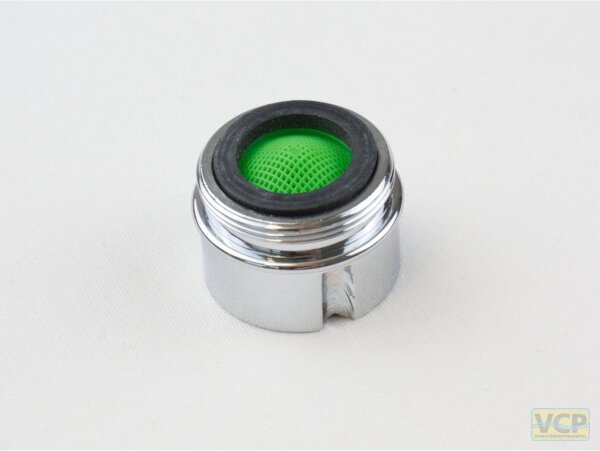 Turbulator-Strahlregler mit Sondergewinde M26x1 Ag Ø 26,0 x H 18,5mm verchromt 7,5 - 9,0 L/min.