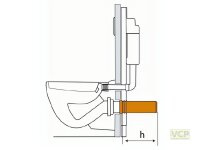 PE OHA-Wand-WC-Anschlussstück, verschweißbar...