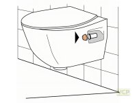 Deckkappe weiß 2 Stk. mit Unterlegscheibe