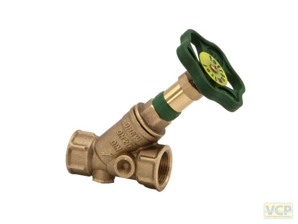 KFR-Schrägsitzventil 3/4" ohne Entleerung, nichtsteigende Spindel