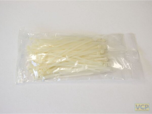 Kabelbinder 140 x 3,5 natur Polyamid (PA 6.6) VP=100 Stk.