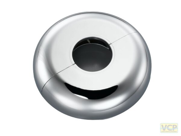 Einzelrosette "Mailand" Chrom glänzend Ø15mm