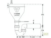 OHA Multitri mit Siphon DN50 und Befestigung Freier...