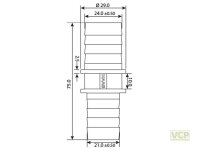 Polypropylen Verbindungsröhrchen 24 x 21