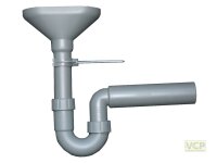 PP-Trichter-Siphon "GRETA" DN50, aus 100 %...