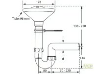 PP-Trichter-Siphon "GRETA" DN50, aus 100 %...