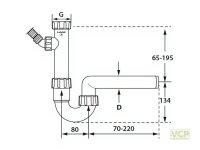 PP-Spülen-Siphon "GRETA" 6/4" DN50,...