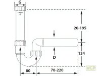 PP-Spülen-Siphon "GRETA" 6/4" DN40,...