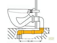 Haas-Versprungbogen  waagerecht 15-65cm einstellbar DN90/110