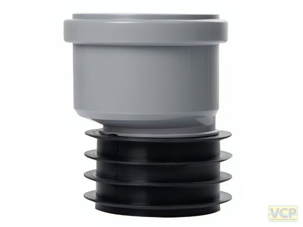 PP-Universal-Steckmuffe DN 75 x 75 exzentrisch für dickwandige Rohre