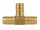 T-Verbindungsröhrchen Messing blank 3/4" schwer