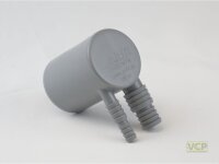 Doppel-Anschlusswinkel DN50 - 1x 8-11,5 mm und 1x 14,5-20 mm