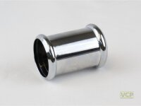 Doppelmuffe Messing chrom 32x32 Marktmodell