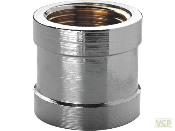 Muffe Messing chrom 1/2" Marktmodell