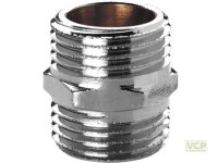 Doppelnippel Messing chrom 3/4" Marktmodell