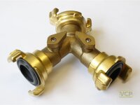 Zweiwegekugelhahn mit Schnellkupplung