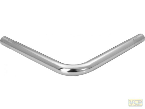 Bogen 90° Ø 25mm Serie 1000 200 x200 mm Messing verchromt