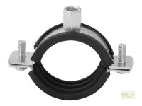 Schraubrohrschelle mit Einlage 57-61mm M8/10