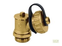 KFE-Hahn 3/8" Messing blank drehbar selbstdichtend...