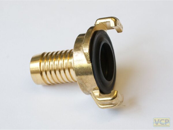 Schnellkupplung-Schlauchteil 3/4" Messing blank