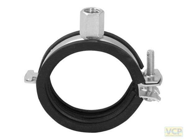 Einhand-Schraubrohrschelle 1" mit Einlage 31-36mm und Kippschraube M8/10