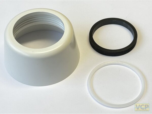 SANIT Dichtungs-Set 3 für Spülkasten bestehend aus Spülrohrdichtung, Gleitring und Überwurfmutter G2